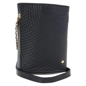 Bally Pre-owned Leren Bucket Bag - Dames - Pre-owned - Blauw - Maat: ONE Size Leer