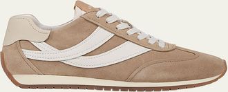 Vince Oasis Mixed Leather Retro Sneakers