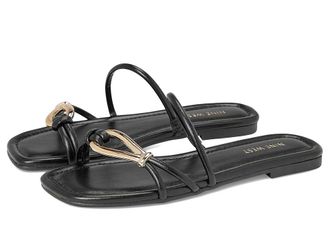 Nine West Tigra Womens Dress Sandals Black : 7.5 M, Faux Leather