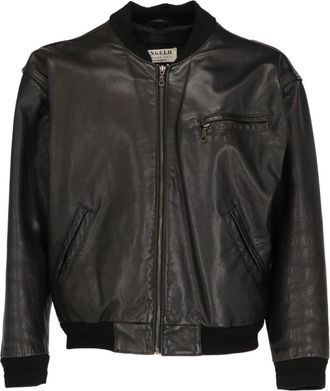 A.N.G.E.L.O. Vintage Cult Bomber in pelle 1980 - Nero