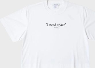 Off-white Womens Off-White Thick Need Space Crop Tee White - Size: 18/16