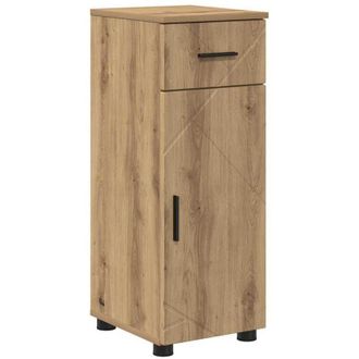 vidaXL Gabinete De Ba&ntilde;o Con Caj&oacute;n Roble Artesanal 30 X 35 X 80 Cm Vidaxl
