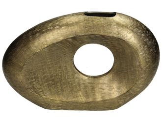Schubiger M&ouml;bel Vase Aluminium Oval H: 23 cm