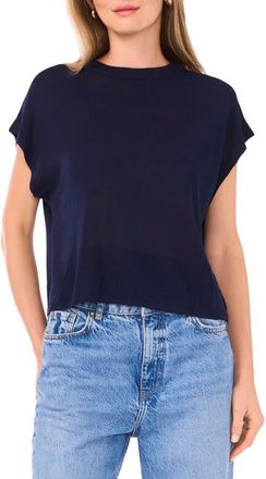 Halogen Crewneck Rib Sweater Top in Classic Navy at Nordstrom Rack, Size X-Small