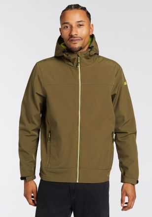Killtec Softshelljacke KILLTEC MN SFTSHLL JCKT, Herren, Gr. L, gr&uuml;n (dunkeloliv), Obermaterial: 100% Polyester, mit Riegel, Jacken Softshelljacke