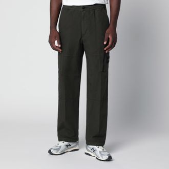 Stone Island Loose cargo trousers in grey cotton ripstop