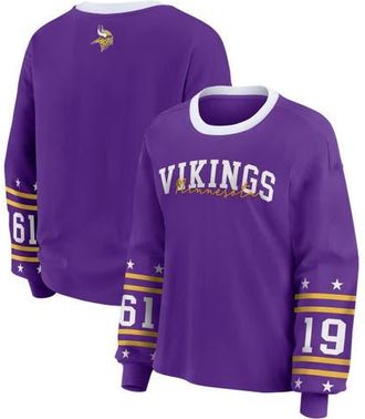 WEAR by Erin Andrews Womens WEAR by Erin Andrews Purple Minnesota Vikings Plus Size Sport Long-Sleeve T-Shirt at Nordstrom, Size 2X