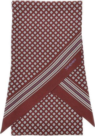 Saint Laurent Silk twill lavalliere scarf Man One Size