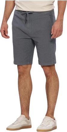Cast Iron Chino Shorts Structure - Heren - Korte Broeken - Grijs - S - Linnen - Korte Broeken