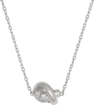 Kate Spade New York Sailors Knot Mini Pendant Womens Necklace Silver, Brass