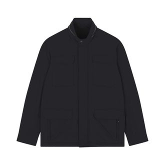 Paul & Shark Jassen, Heren, Zwart, S, Katoen, Luxe Typhoon Platinum Field Jacket