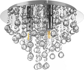 Globo Lighting plafón - LONDON - cromo - vidrio - Ø 38cm - E14