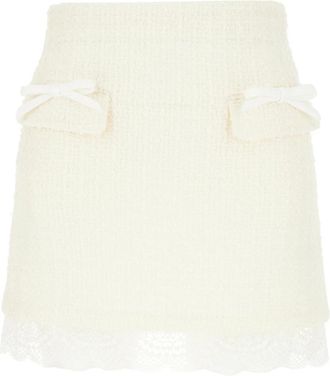 Self Portrait Pf 26002Skc Rok - Dames - Korte rokken - Beige - XS - Rokken