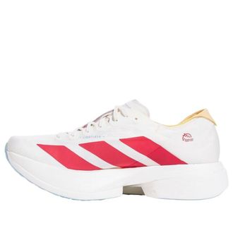 adidas Adizero Adios Pro 4 Off White Lucid Red JR4542