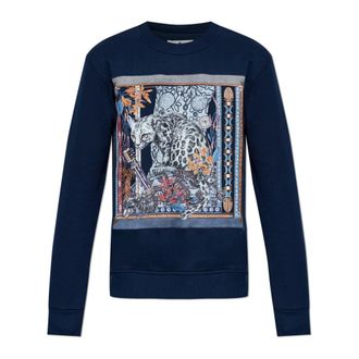 Etro Etro, Sweatshirts, male, Blue, Size: M Printed Sweatshirt