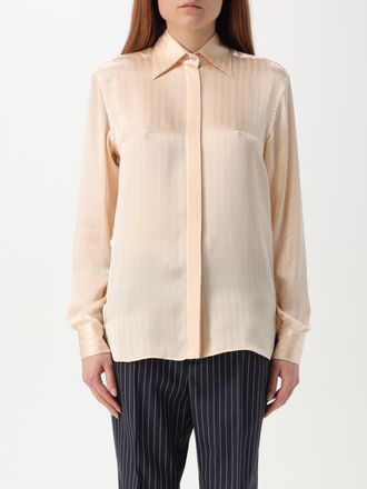 Tom Ford Womens Silk Blouse Long Sleeve Classic - Nude