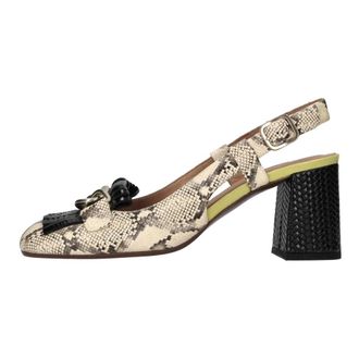Chie Mihara Schoenen, Dames, Veelkleurig, 37 EU, Leer, Rilda Slingback Moccasin