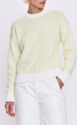 Pistola Denim Aura Stripe Sweater in Limeade at Nordstrom, Size X-Small