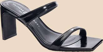 Chinese Laundry Womens Yaya Dress Sandal In Patent Black