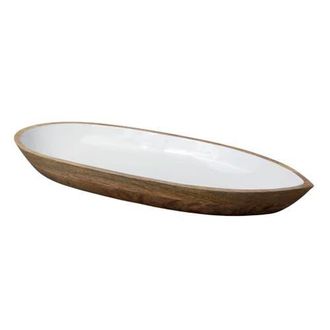 Be Home Madras Oval Dish in Brown at Nordstrom, Size Medium