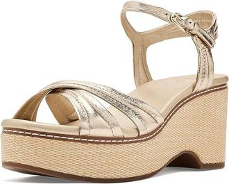 Naturalizer Dovie Womens Wedge Shoes Light Champagne Leather : 10.5 M (B), Suede
