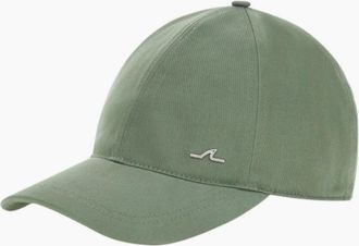 Paul & Shark Mens Paul & Shark Stretch cotton & Tencel Baseball Cap 096 Khaki - Green - Size: L