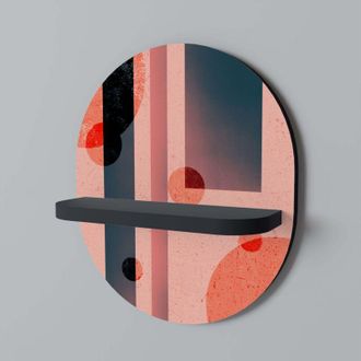 OEM Blushed Spectrum Estante Ovalado Negro