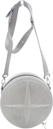 Dior Pre-owned Stone Island Schoudertas - Dames - Vintage Schoudertas - Grijs - ONE Size - Leer - Vintage