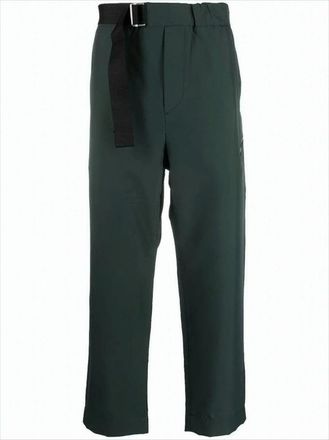 OAMC Cropped Straight-Leg Pants With Integrated Belt