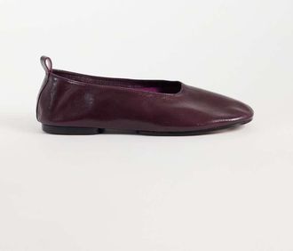 Asos Liana premium in vera pelle bordeaux-Rosso