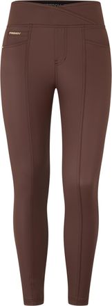 Freddy Pantaloni in Similpelle Laminata con Vita Alta a Incrocio