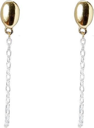 Argento Vivo Oval Front/Back Earrings in Gold/Silver at Nordstrom