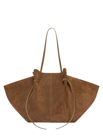 Yuzefi Womens Shoulder Bag Mochi Brown Leather