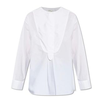 By Malene Birger Overhemden, Dames, Wit, XS, Katoen, Top Fayette