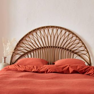 Sweeek Dark Rattan Headboard in Beige