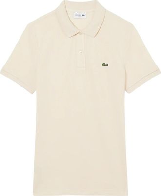 Lacoste Polo Slim Fit in Petit Piqu&eacute; - Heren - Polos - Beige - L - Tops
