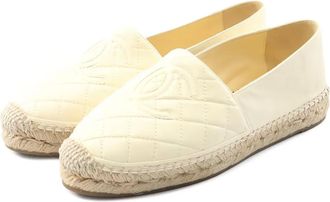 Chanel 1986-1988 quilted leather espadrilles - Neutrals