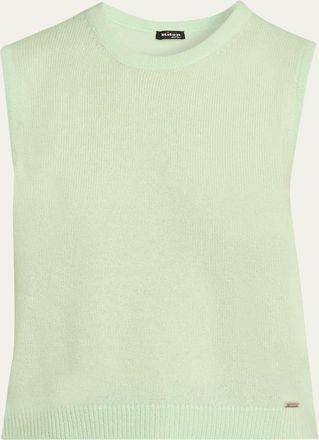 Kiton Sleeveless Cashmere Crewneck Sweater