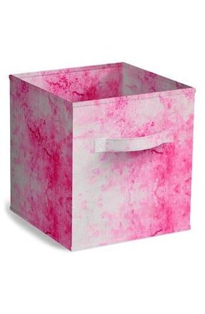 Sorbus Collapsible Storage Cube in Tie-Dye Pink at Nordstrom Rack