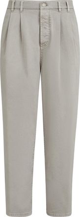 Brunello Cucinelli Lightweight denim trousers in Mud at Nordstrom, Size 62 It
