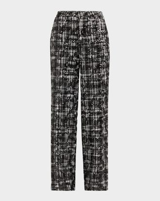 L'agence Livvy Sequined Tweed Trousers