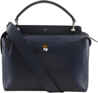 Fendi Pre-owned Dotcom Calf 2way bag - Dames - Vintage Handtas - Blauw - ONE Size - Leer - Vintage