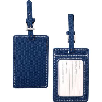 Lands End Luggage Tags 2-Pack, Travel Bag Tag, Suitcase Identifier in Blue at Nordstrom