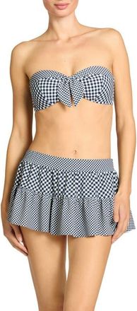Robin Piccone Brigitte Cover-Up Miniskirt in Navy/cream at Nordstrom, Size X-Small