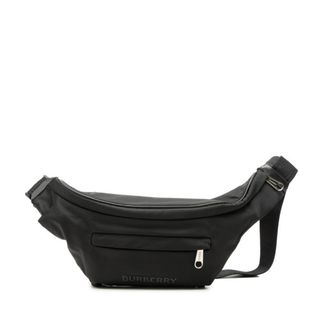 Burberry Black Nylon Leather Sling Bag (Pre-Owned)