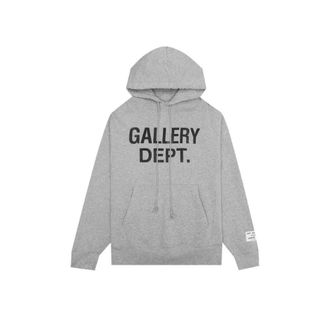 Gallery Dept. Center Logo Heather Grey Hoodie