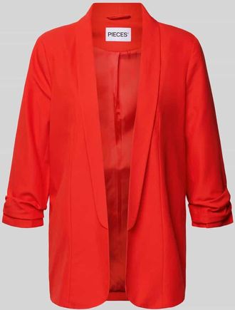 Pieces Regular Fit Longblazer mit Viskose-Anteil Modell BOSELLA in Hellrot, Größe XL