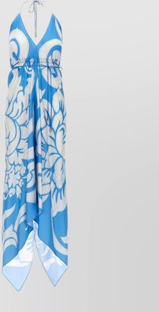 Etro flowing halter neck maxi dress with open back