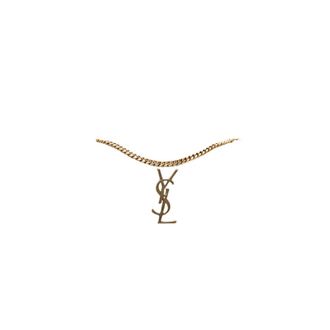 Saint Laurent Pre-owned Chain Shoulder Bag - Dames - Pre-owned - Grijs - Maat: ONE Size