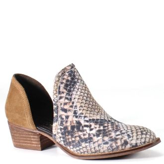 Diba Womens Shy Town Boots In Snake & Cognac